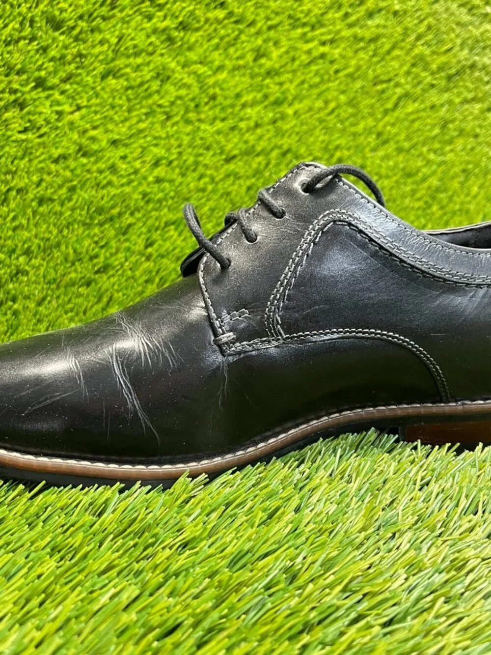 Nunn Bush Westwood Mens Size 8.5 Black Casual Classic Leather Oxford Dress Shoes
